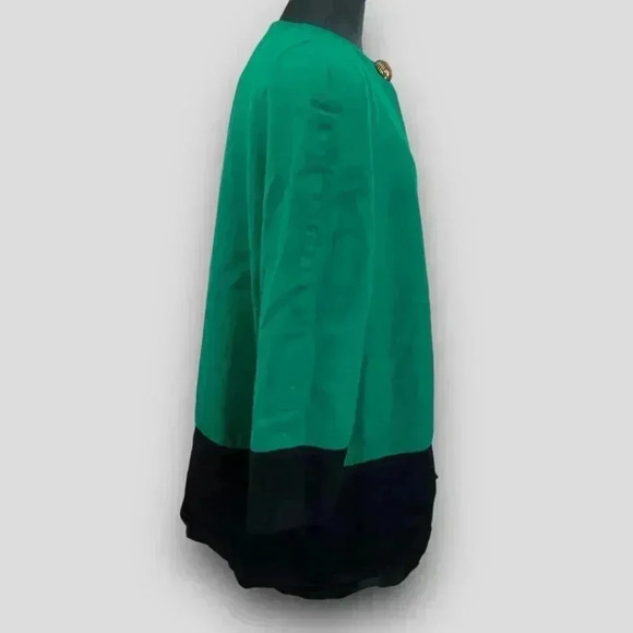 Louben Wool Jacket Vintage Canada Made Green Black Trim Shoulder Pads Retro - Picture 3 of 12